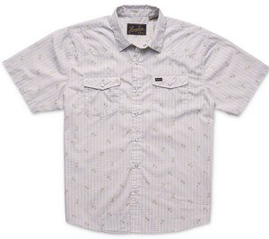 Howler Brothers H Bar Snapshirt in Vintage Grid Floral Medium White
